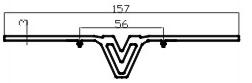 Деформационный шов V-образный 4266