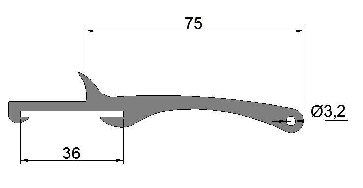 Расширитель колесных арок резиновый 75 мм объемный